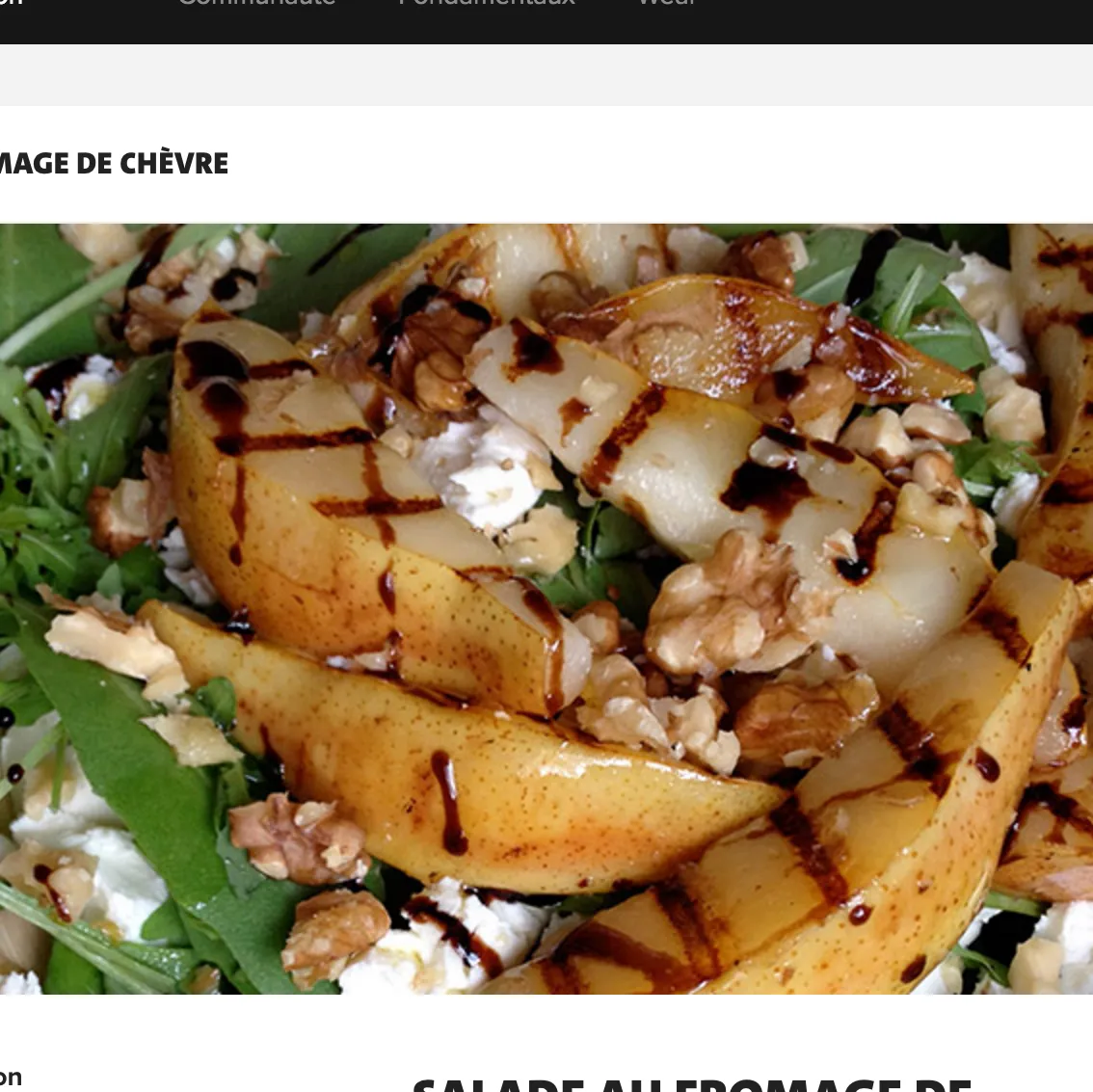SALADE AU FROMAGE DE CHEVRE