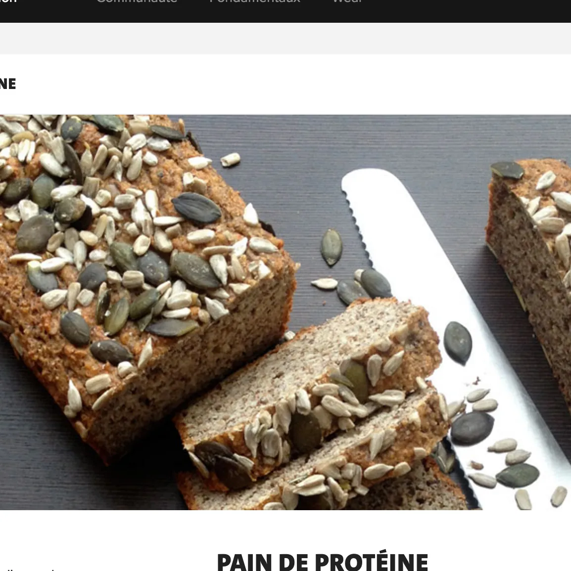 PAIN DE PROTEINE
