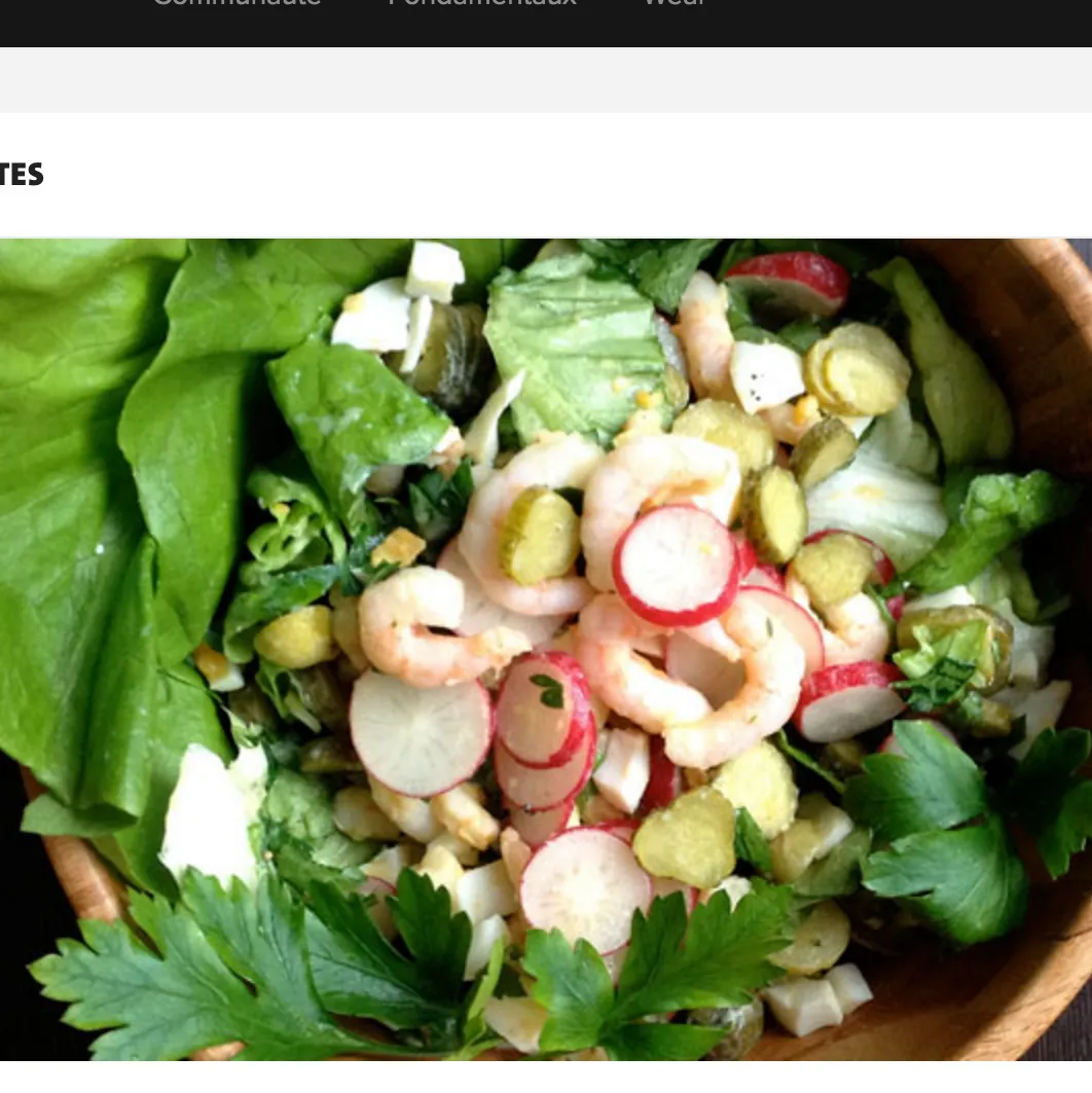 SALADE DE CREVETTES